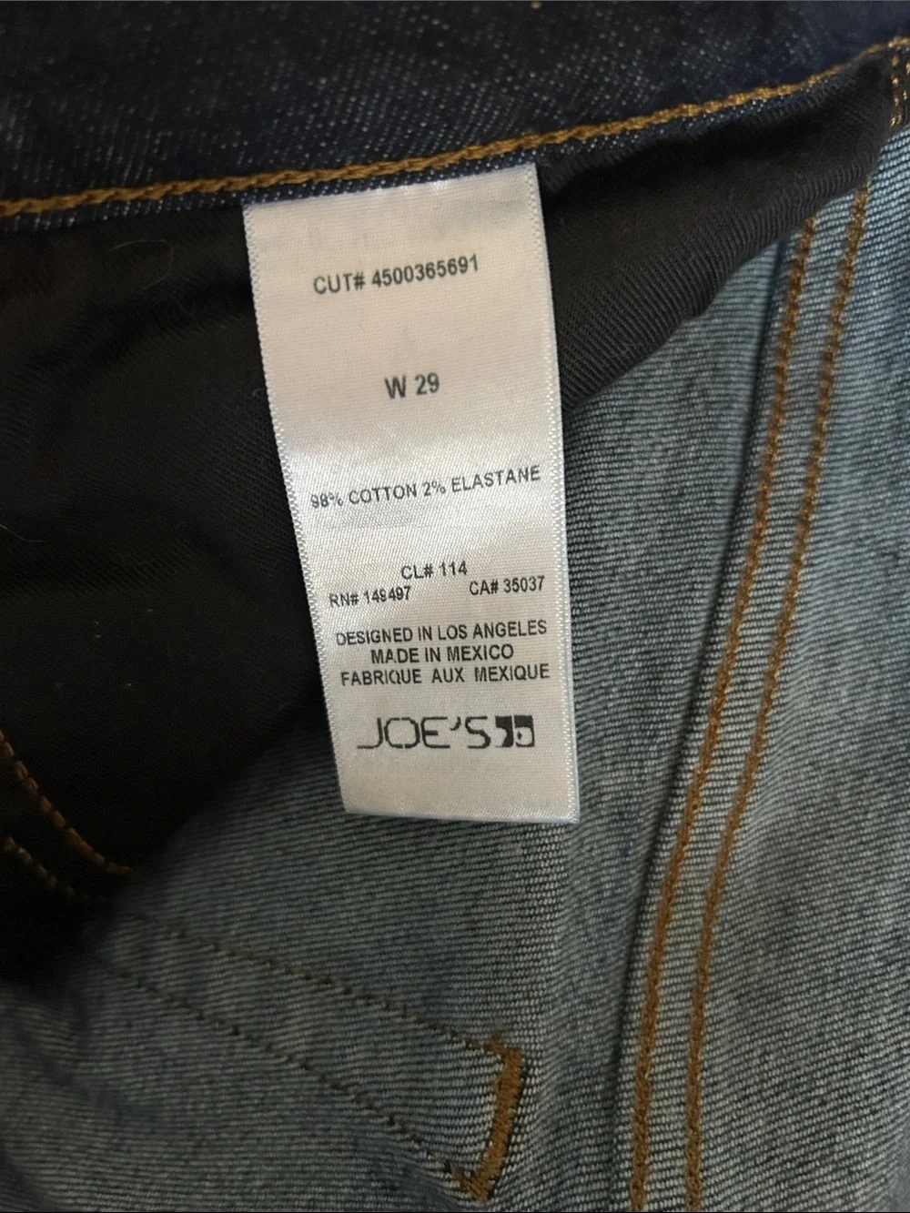 Joe’s Men's Indigo Slim Jeans Size 29